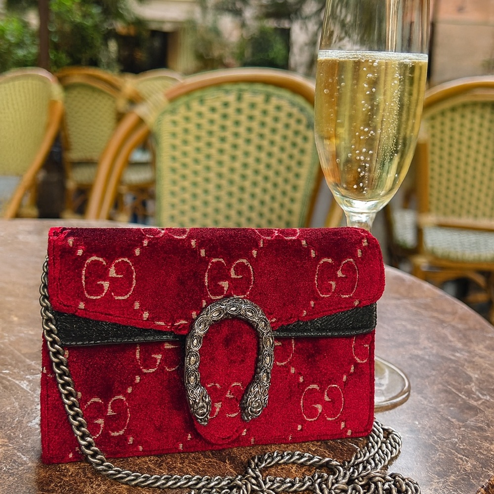 Gucci velour super mini Dionysus